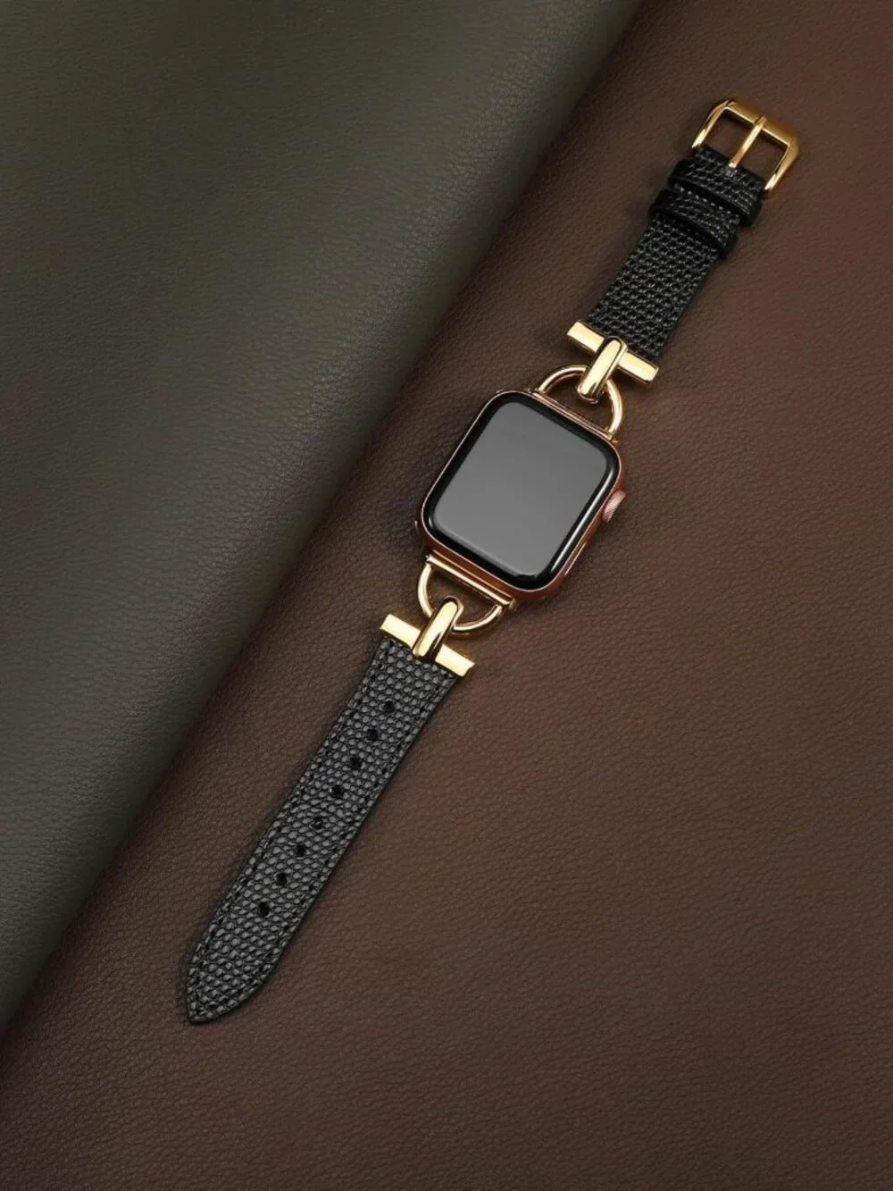 Stylish Leather Apple Watch Band for Women - 38mm to 49mm, Dressy iWatch Strap